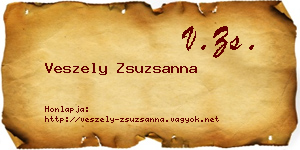 Veszely Zsuzsanna névjegykártya